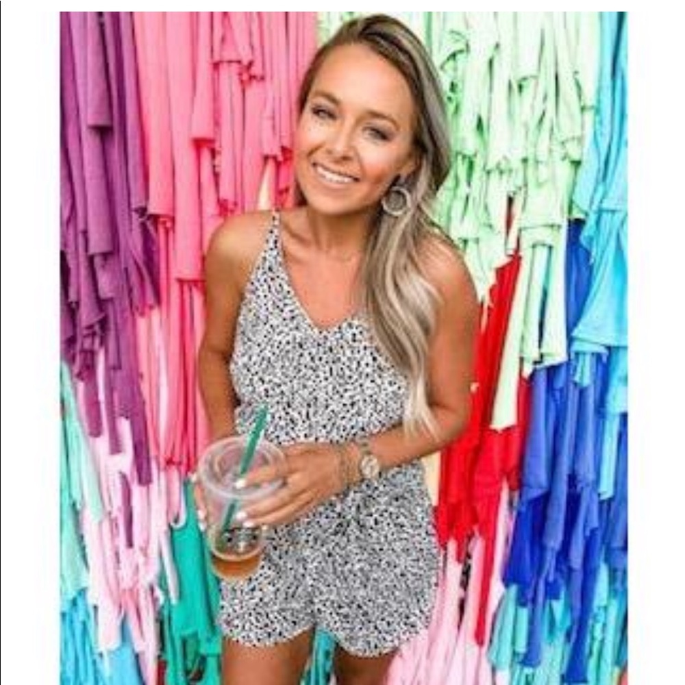 Leopard Print Romper